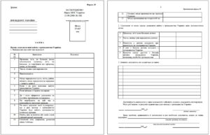 Бланк заявления на отказ от гражданства (форма 20)