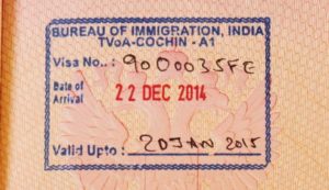 По прилету к своей визе вы еще получите вот такой штап в паспорт, что свидетельствует о том, что у вас электронная виза активна.