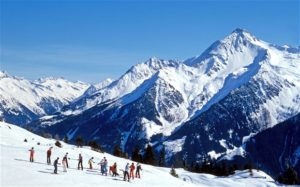 Горнолыжный курорт в австрийских Альпах