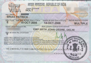 Рабочая виза в Индию