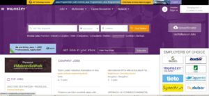 Популярный портал поиска работы в Индии monsterindia.com