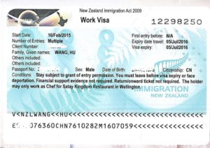 Рабочая виза в Новую Зеландию (Work Visa)