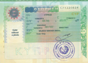 Так выглядит шенгенская виза на Кипр