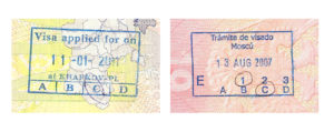 Примеры штампов в паспорте об отказе в Шенгенской визе