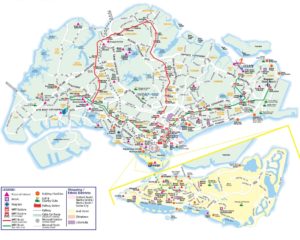 Карта Сингапура (можно увеличить).