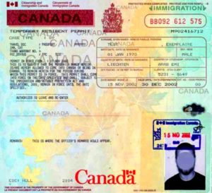 Resident Permit - временное разрешение на работу и проживание в Канаде.