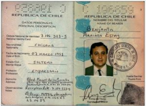 Паспорт гражданина Чили.