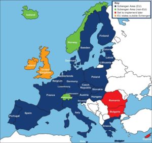 Страны действия шенгенского соглашения