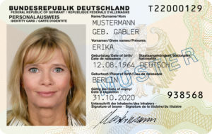 ID карта гражданина Германии. Заменяет паспорт.