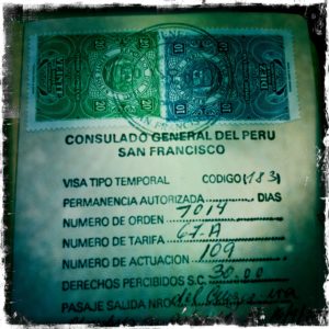 Так выглядит перуанская виза