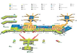 Подробная схема аэропорта Мальпенса.