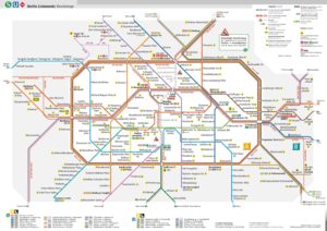 Карта метро Берлина.