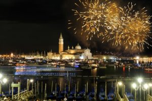 Празднование Нового года в Венеции, Италия